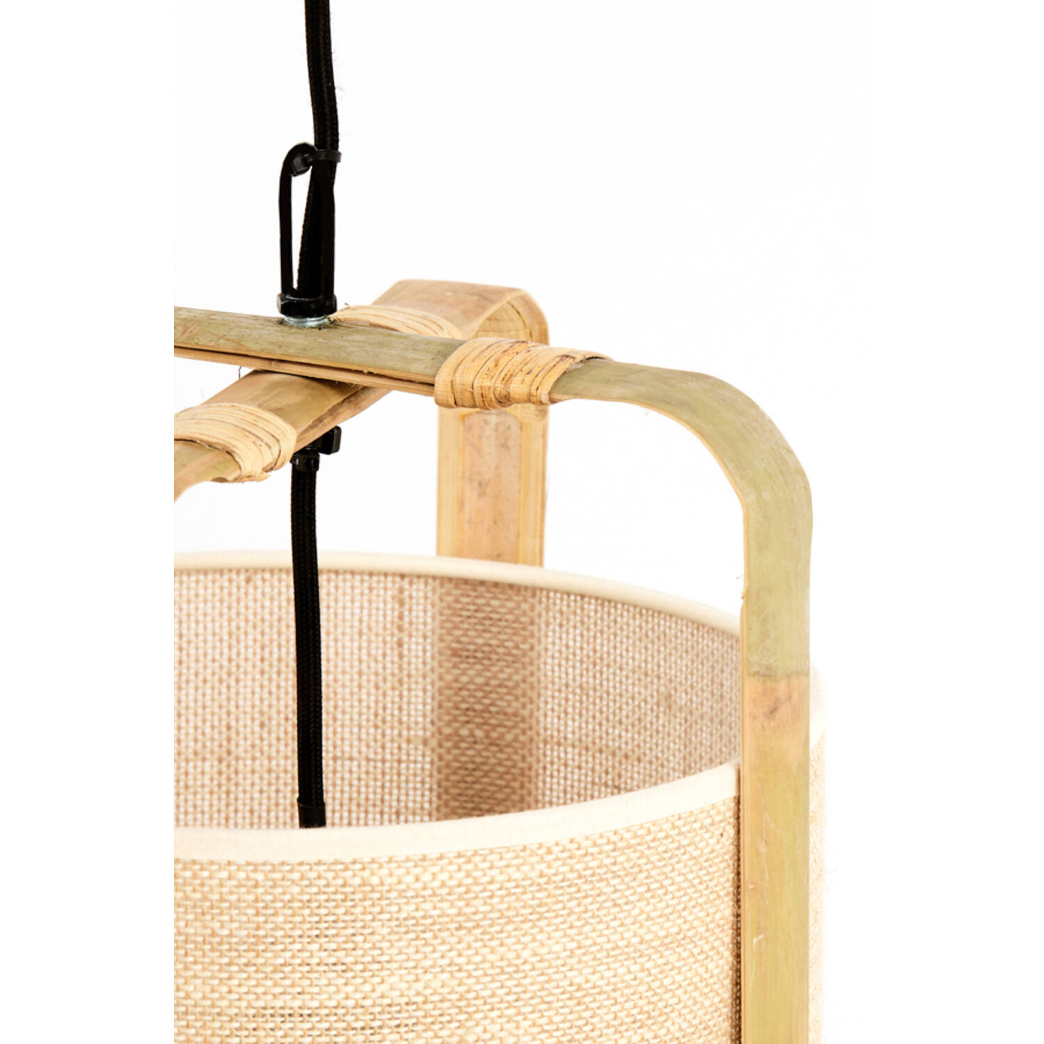 Light&Living Hanglamp Sendai | Bamboe | Zand | H70 x Ø42 cm