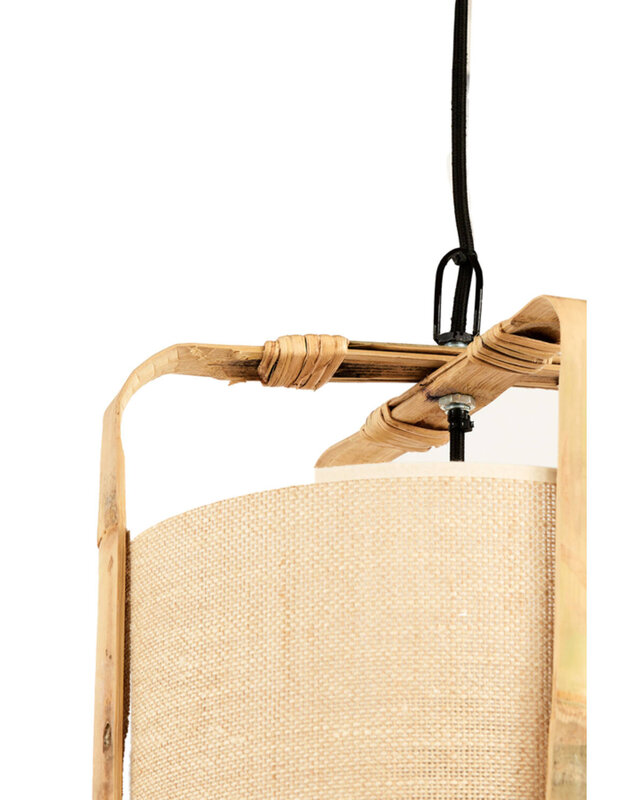 Light&Living Hanglamp Sendai | Bamboe | Zand | H70 x Ø42 cm