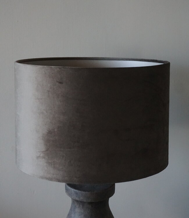 Brynxz Lampenkap Cilinder Velvet | Antraciet | H21xØ32 cm