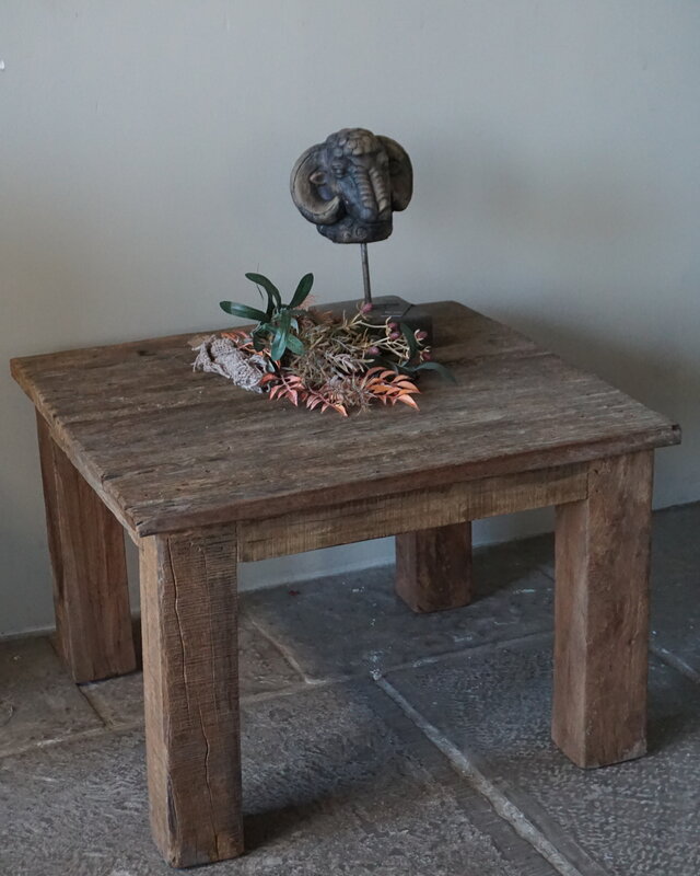 Rene Houtman Bijzettafel Jan | Truckbodywood | H42xB60xD60 cm
