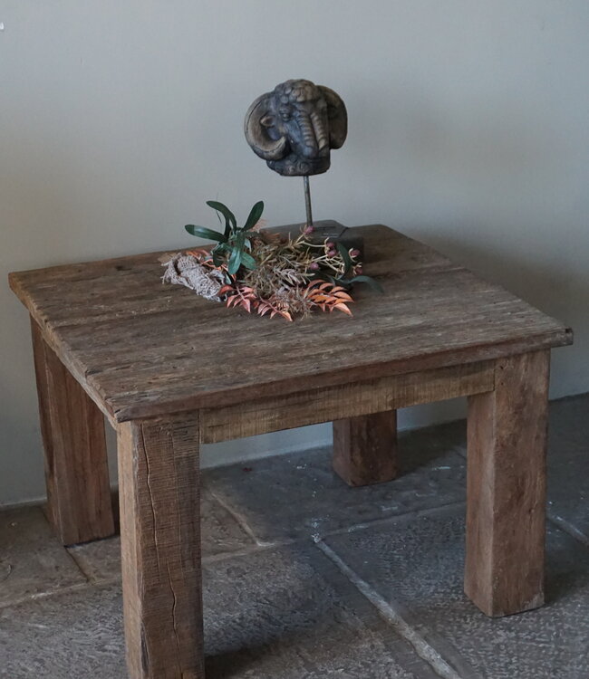 Rene Houtman Bijzettafel Jan | Truckbodywood | H42xB60xD60 cm