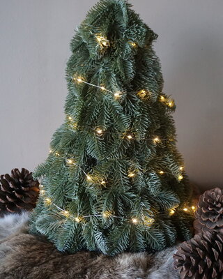 Brynxz Nobilis Kerstboom Met LED-Verlichting | H42xD30 cm