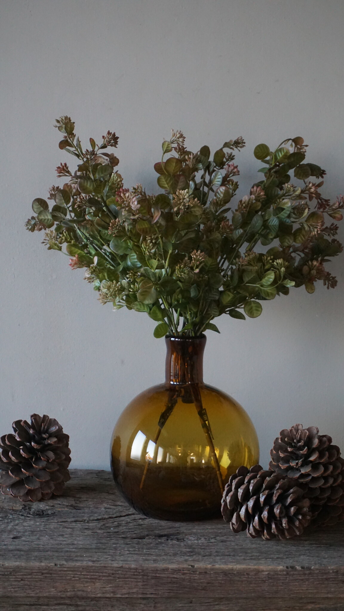Brynxz Myosotis Kunsttak | Bruin | 50 cm