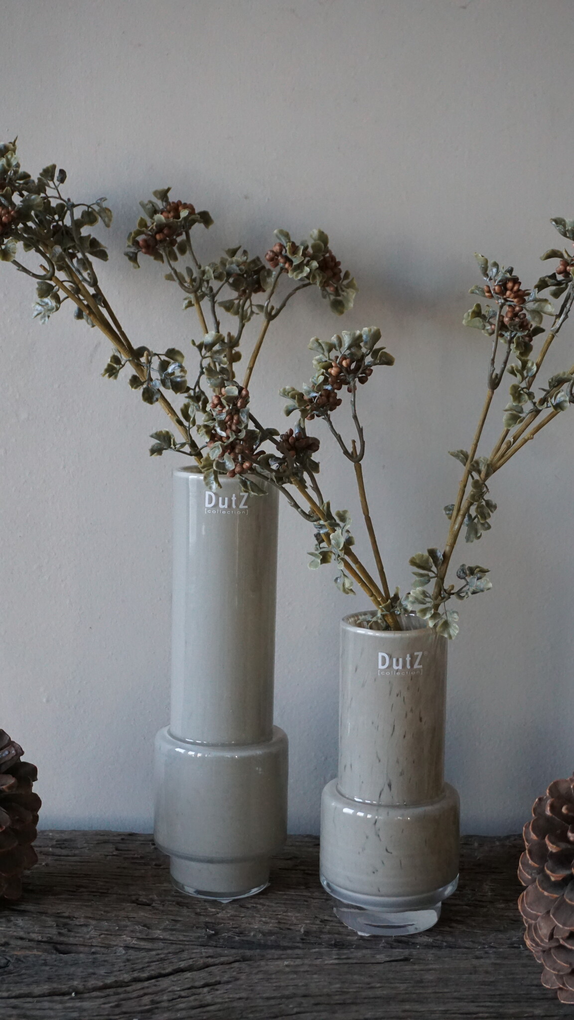 Brynxz Sedum Kunsttak | Wild Berry Bruin | H50 cm