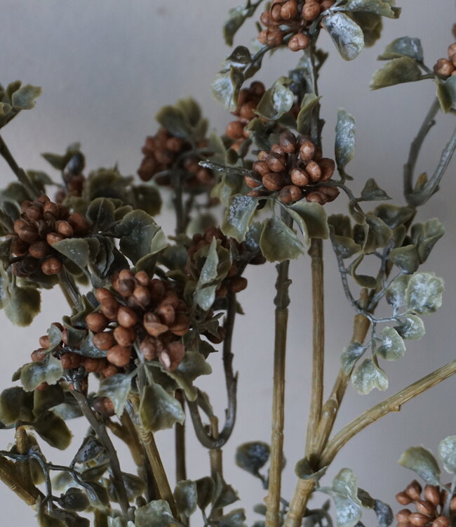 Brynxz Sedum Kunsttak | Wild Berry Bruin | H50 cm