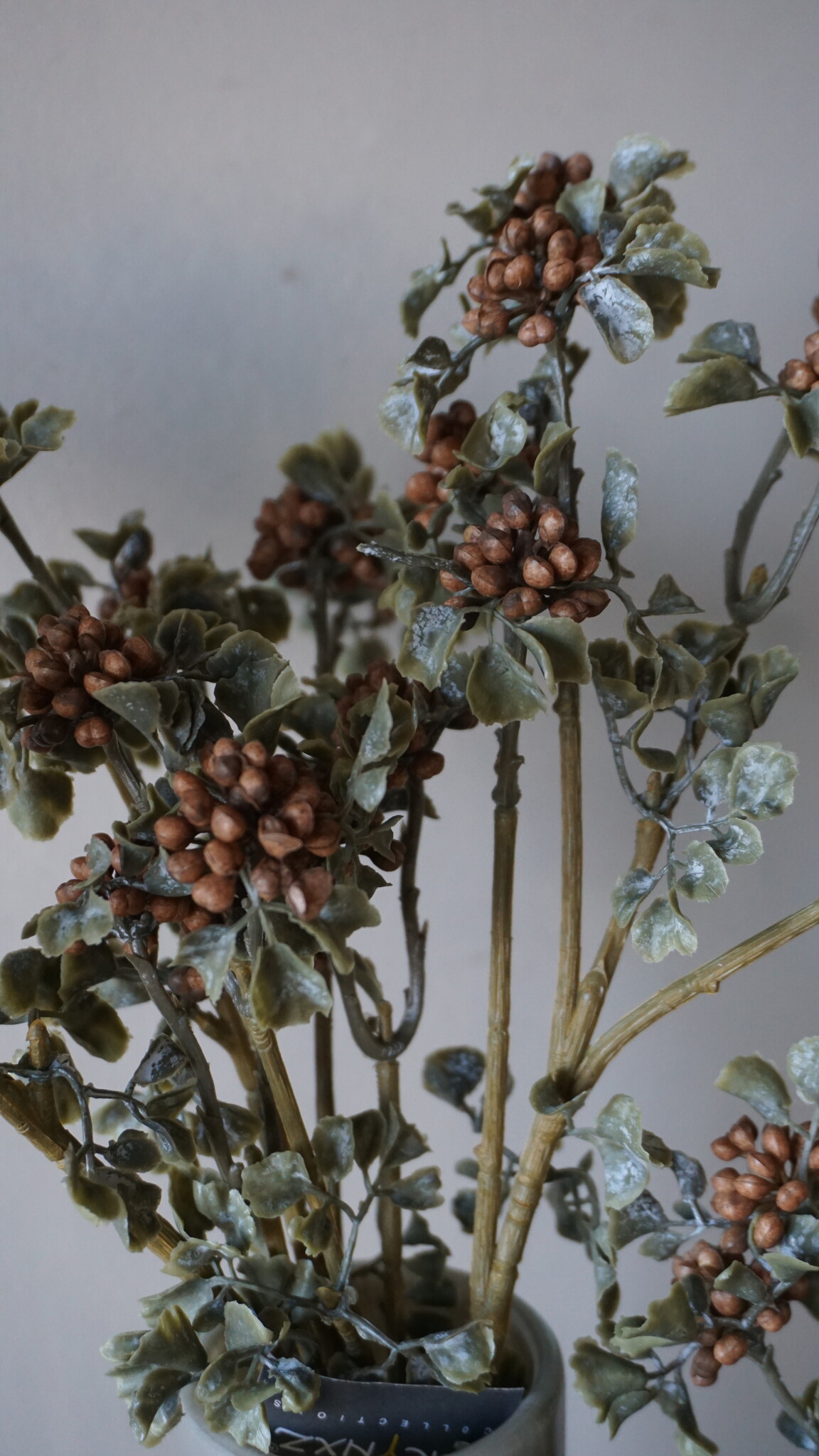 Brynxz Sedum Kunsttak | Wild Berry Bruin | H50 cm