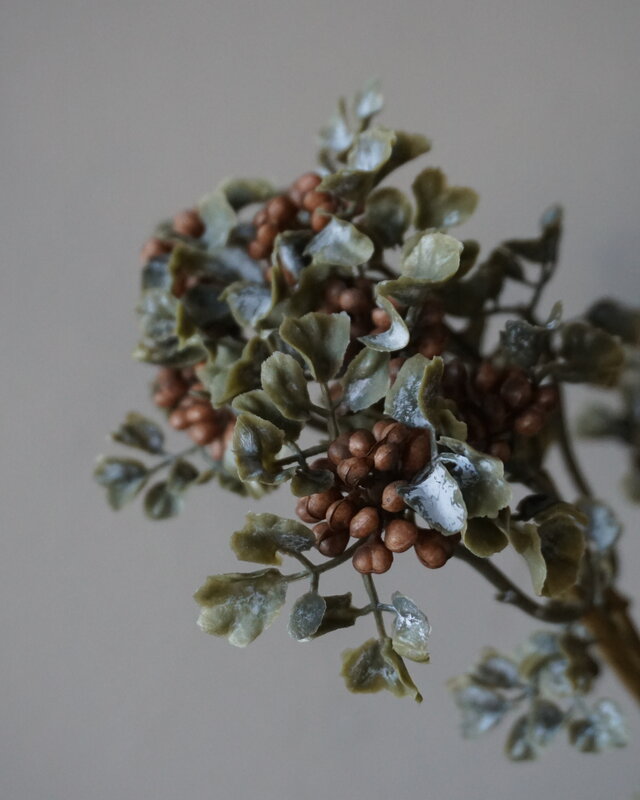 Brynxz Sedum Kunsttak | Wild Berry Bruin | H50 cm