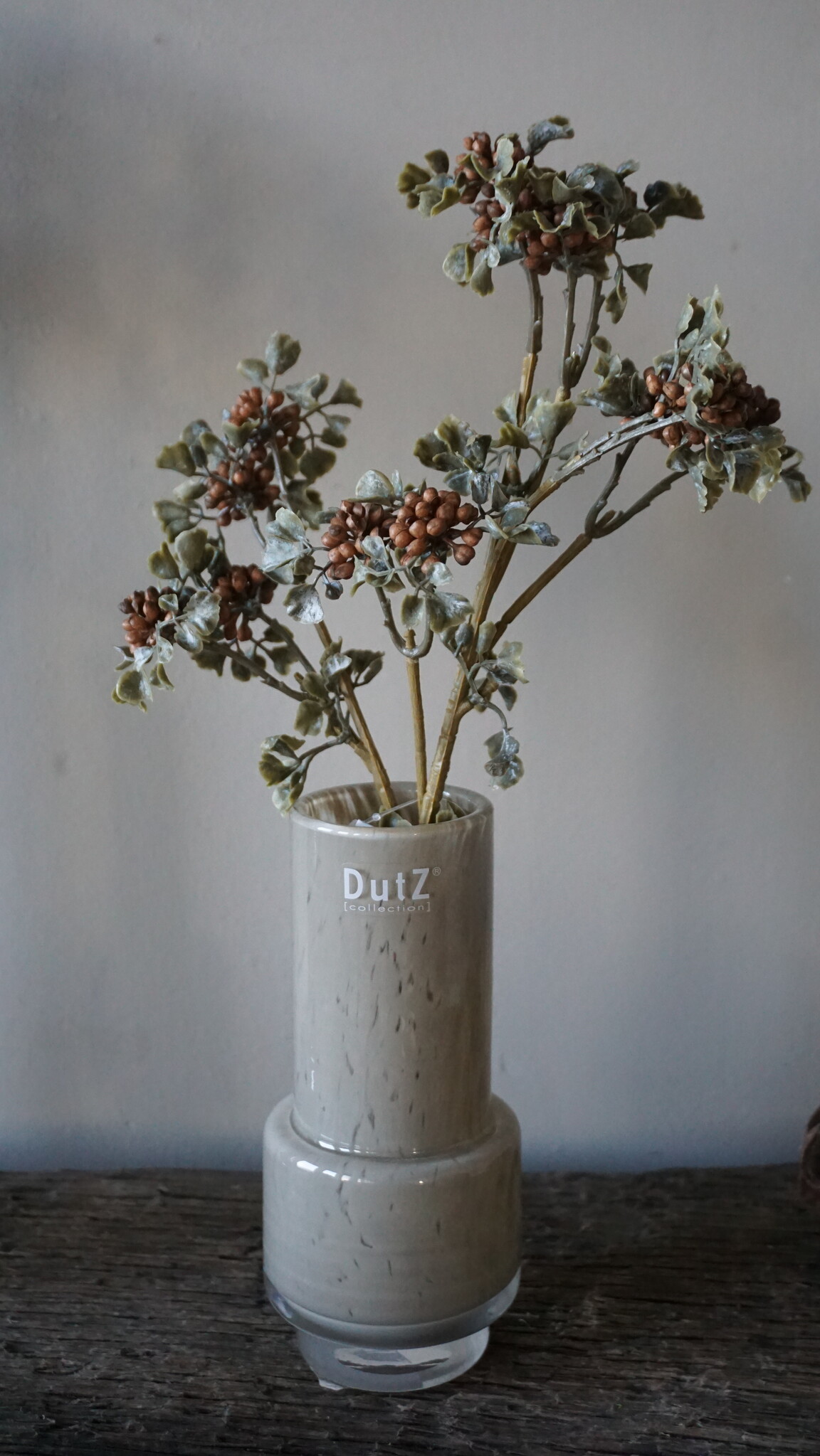 Brynxz Sedum Kunsttak | Wild Berry Bruin | H50 cm