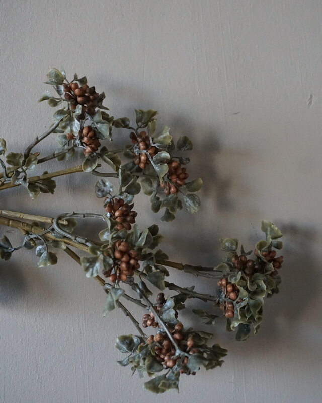 Brynxz Sedum Kunsttak | Wild Berry Bruin | H50 cm