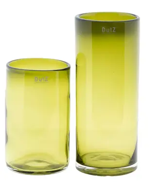 DutZ Vaas Cilinder | Olijfgroen | 2 Maten
