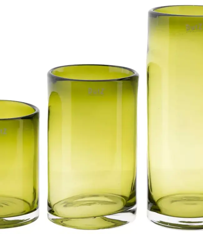 DutZ Vaas Cilinder | Olijfgroen | 3 Maten