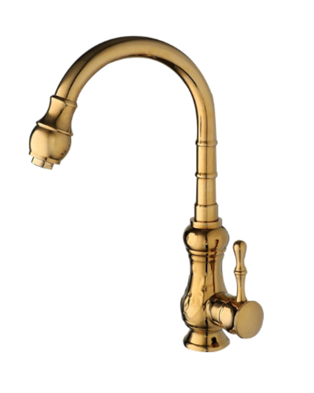 Rene Houtman Nostalgische Gouden Wastafelkraan - Klassiek Model
