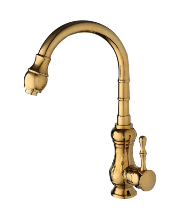 Rene Houtman Nostalgische Gouden Wastafelkraan - Klassiek Model