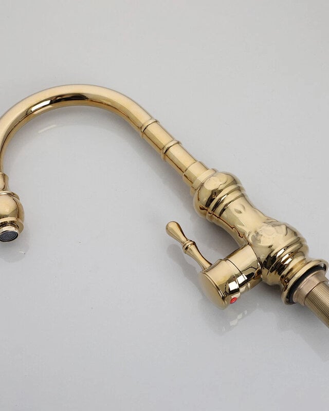Rene Houtman Nostalgische Gouden Wastafelkraan - Klassiek Model