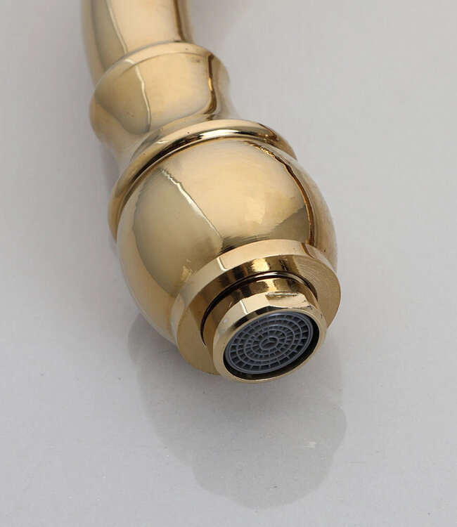 Rene Houtman Nostalgische Gouden Wastafelkraan - Klassiek Model