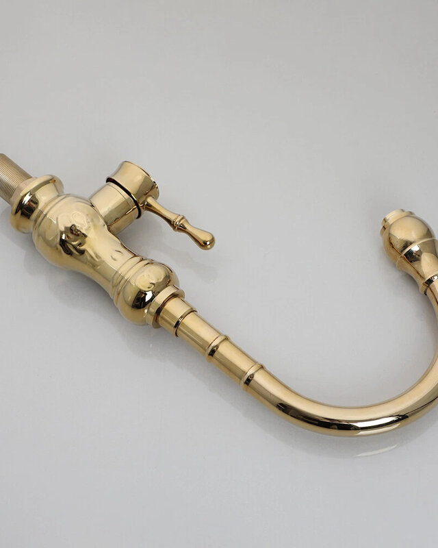 Rene Houtman Nostalgische Gouden Wastafelkraan - Klassiek Model