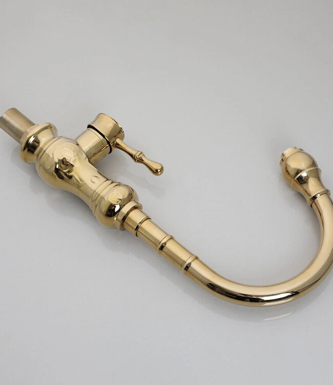 Rene Houtman Nostalgische Gouden Wastafelkraan - Klassiek Model