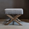 Hocker Chase | Taupe | H40 x B55 x D46 cm