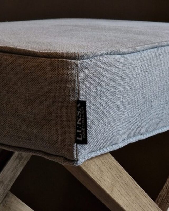 Luksa Home Collection Hocker Chase | Taupe | H40 x B55 x D46 cm