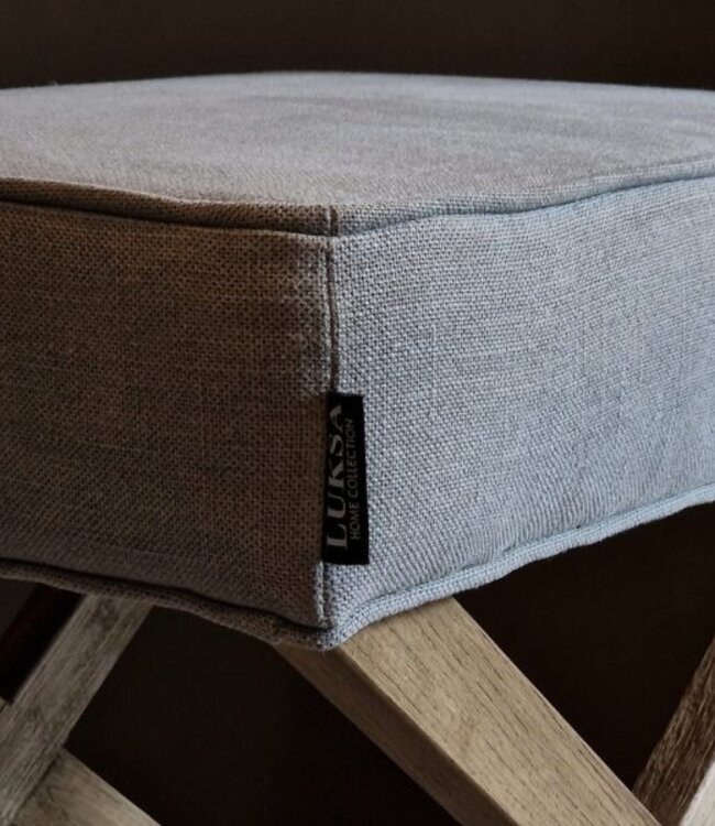 Luksa Home Collection Hocker Chase | Taupe | H40 x B55 x D46 cm