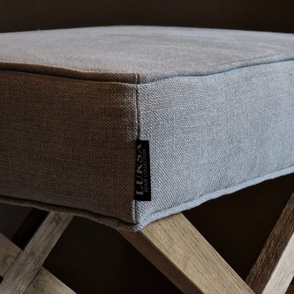 Luksa Home Collection Hocker Chase | Taupe | H40 x B55 x D46 cm