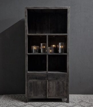 Luksa Home Collection Vakkenkast Juul | Antique Grey | H220xB100xD44 cm