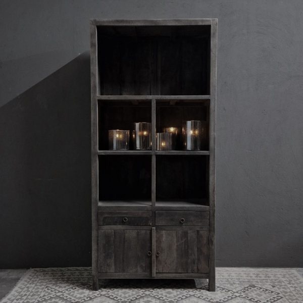 Luksa Home Collection Vakkenkast Juul | Antique Grey | H220xB100xD44 cm