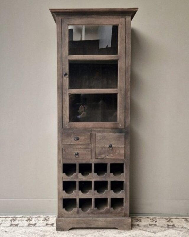 Luksa Home Collection Kast Tiara | Antique Grey | H190xB65xD50 cm