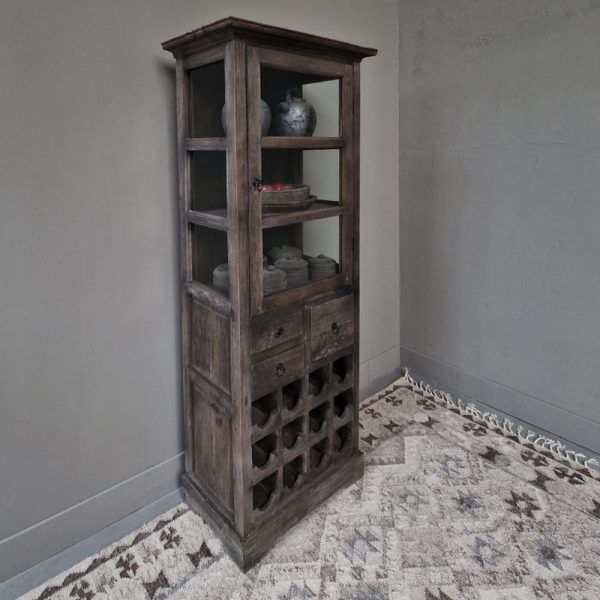 Luksa Home Collection Kast Tiara | Antique Grey | H190xB65xD50 cm