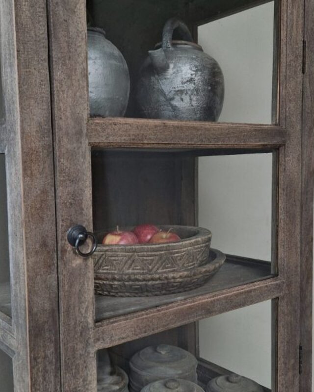 Luksa Home Collection Kast Tiara | Antique Grey | H190xB65xD50 cm