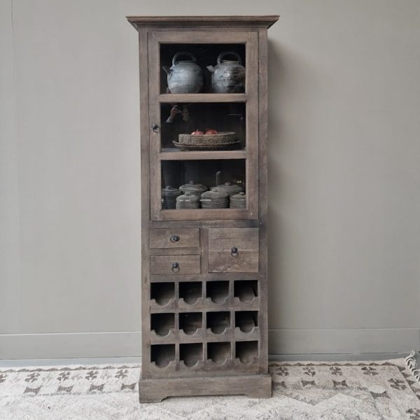 Luksa Home Collection Kast Tiara | Antique Grey | H190xB65xD50 cm
