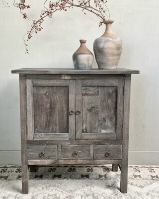 Luksa Home Collection Kast Cyrus | Antique Grey | H100xB95xD45 cm