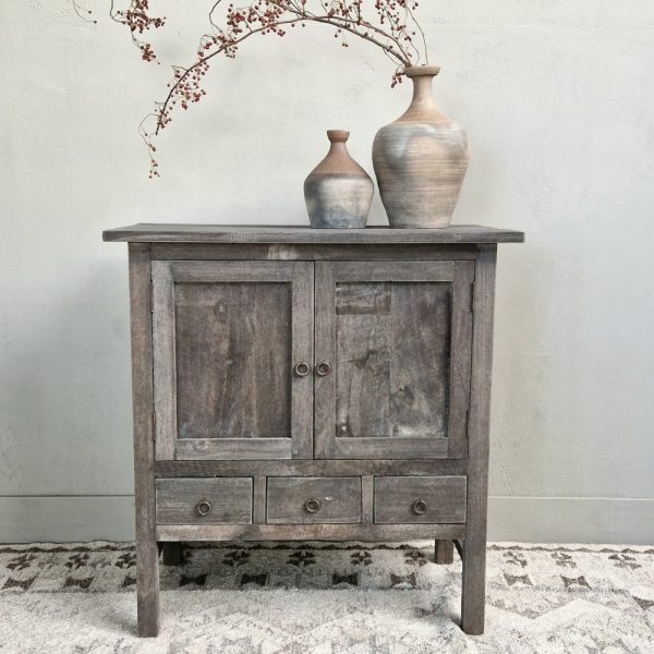 Luksa Home Collection Kast Cyrus | Antique Grey | H100xB95xD45 cm