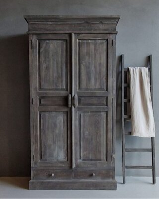Luksa Home Collection Kast Marja | Antique Grey | H220xB120xD60 cm