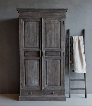 Luksa Home Collection Kast Marja | Antique Grey | H220xB120xD60 cm