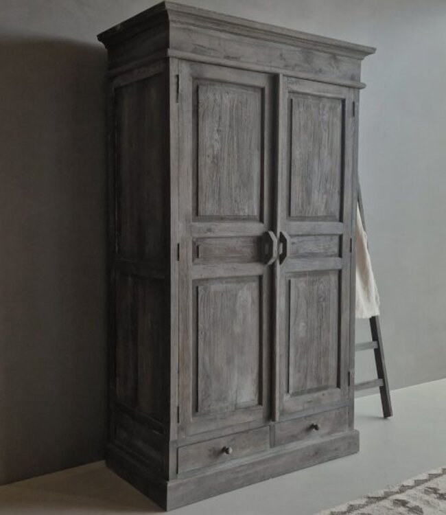 Luksa Home Collection Kast Marja | Antique Grey | H220xB120xD60 cm