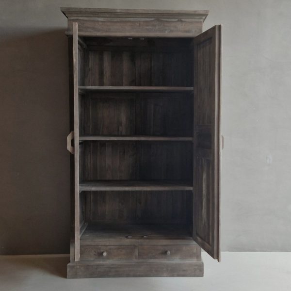Luksa Home Collection Kast Marja | Antique Grey | H220xB120xD60 cm