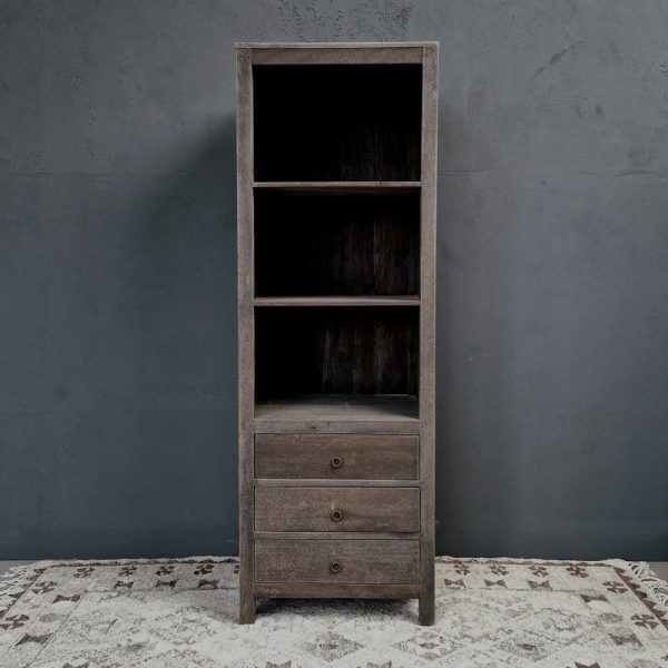 Luksa Home Collection Vakkenkast Lane | Antique Grey | H190xB65xD50 cm