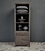 Luksa Home Collection Vakkenkast Lane | Antique Grey | H190xB65xD50 cm