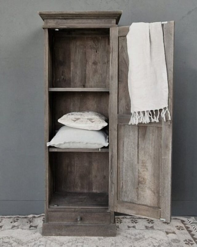 Luksa Home Collection Kast Hein | Antique Grey | H190xB60xD50 cm