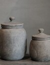 Luksa Home Collection Pot Met Deksel Halima | Antique Grey | 2 Maten