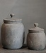 Luksa Home Collection Pot Met Deksel Halima | Antique Grey | 2 Maten