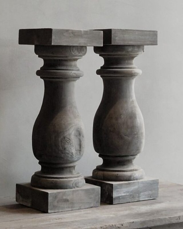 Luksa Home Collection Baluster Xenna | Antique Grey | H70 x B24 cm