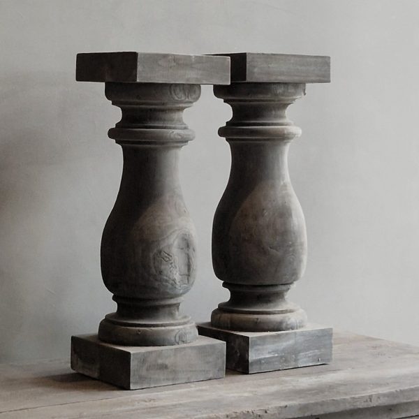 Luksa Home Collection Baluster Xenna | Antique Grey | H70 x B24 cm