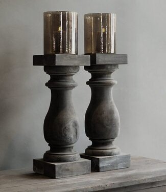 Luksa Home Collection Baluster Xenna | Antique Grey | H70 x B24 cm
