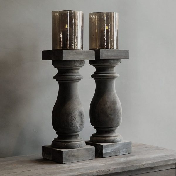 Luksa Home Collection Baluster Xenna | Antique Grey | H70 x B24 cm