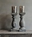 Luksa Home Collection Baluster Xenna | Antique Grey | H70 x B24 cm
