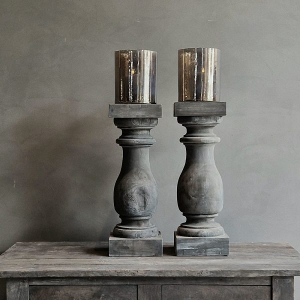 Luksa Home Collection Baluster Xenna | Antique Grey | H70 x B24 cm
