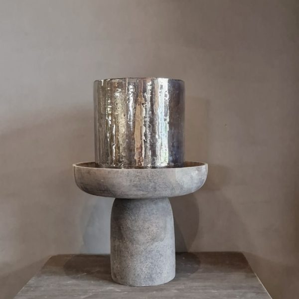 Luksa Home Collection Schaal Candra Op Voet | H30 x B35 x D35 cm