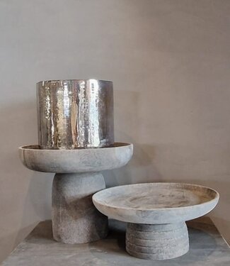 Luksa Home Collection Schaal Candra Op Voet | H30 x B35 x D35 cm